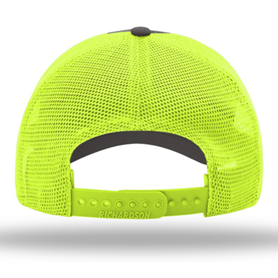 Richardson Garment-Washed Trucker Cap Close Up Detail