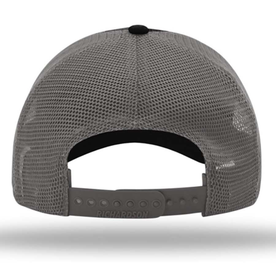 Richardson Garment-Washed Trucker Cap Close Up Detail