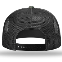 Richardson Acrylic-Wool Blend Flat Bill Trucker Cap Additional Angle