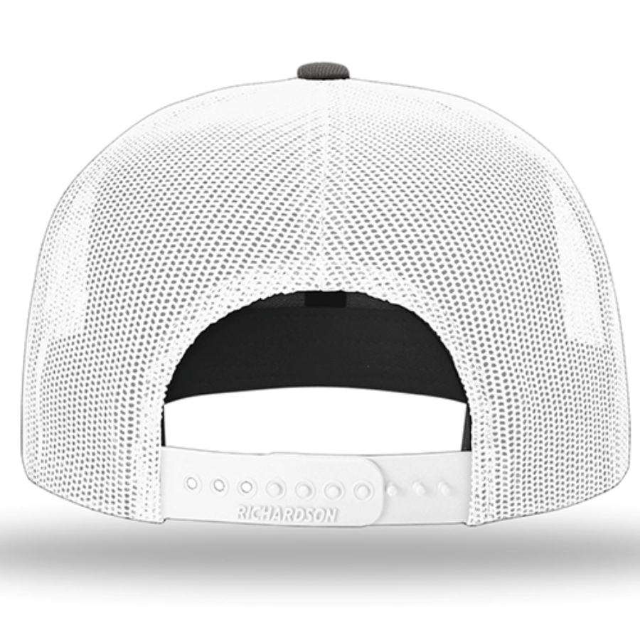 Richardson Acrylic-Wool Blend Flat Bill Trucker Cap Perspective View