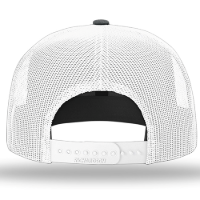 Richardson Acrylic-Wool Blend Flat Bill Trucker Cap Feature Close-up