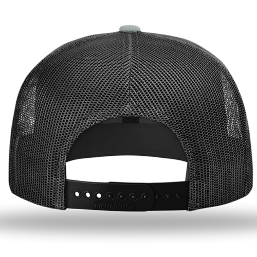 Richardson Acrylic-Wool Blend Flat Bill Trucker Cap Perspective View