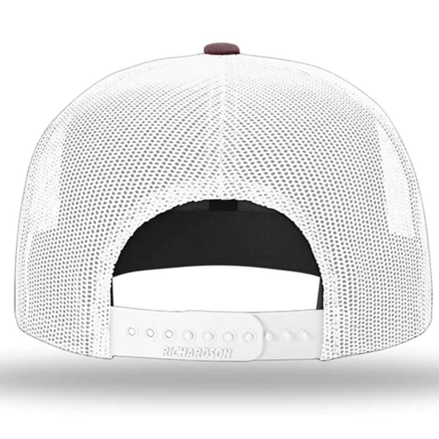 Richardson Acrylic-Wool Blend Flat Bill Trucker Cap Additional Angle