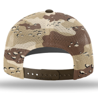 Richardson Printed Mesh Trucker Cap Feature Close-up