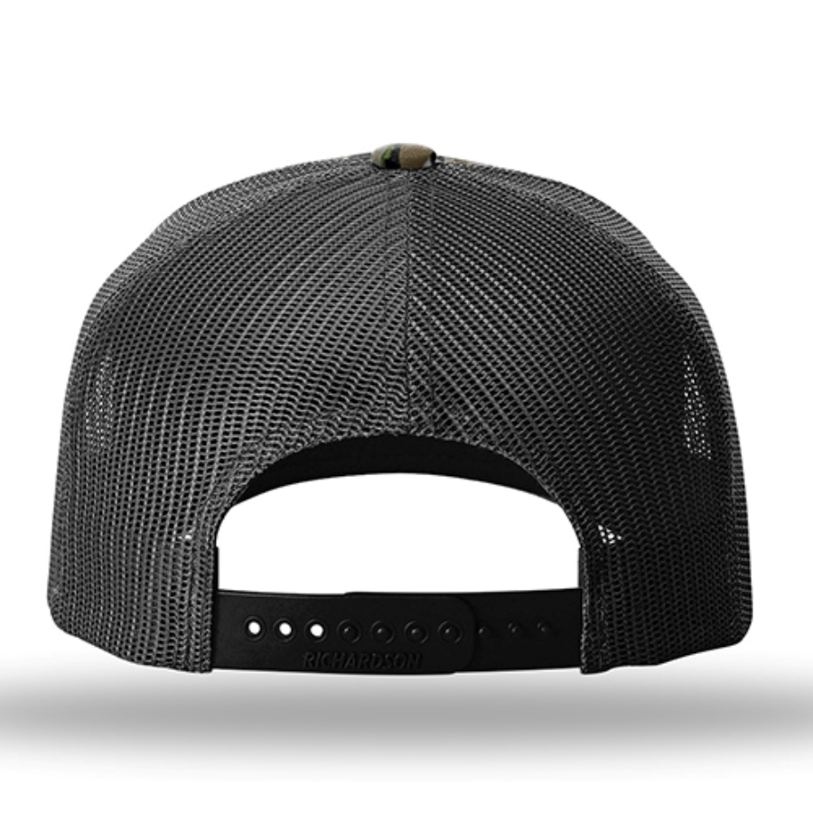 Richardson Five-Panel Printed Trucker Cap Additional Angle