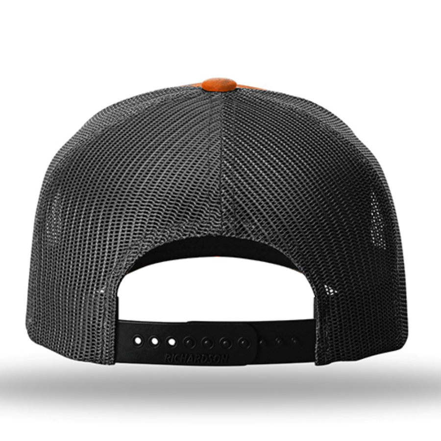 Richardson Five-Panel Printed Trucker Cap Feature Close-up