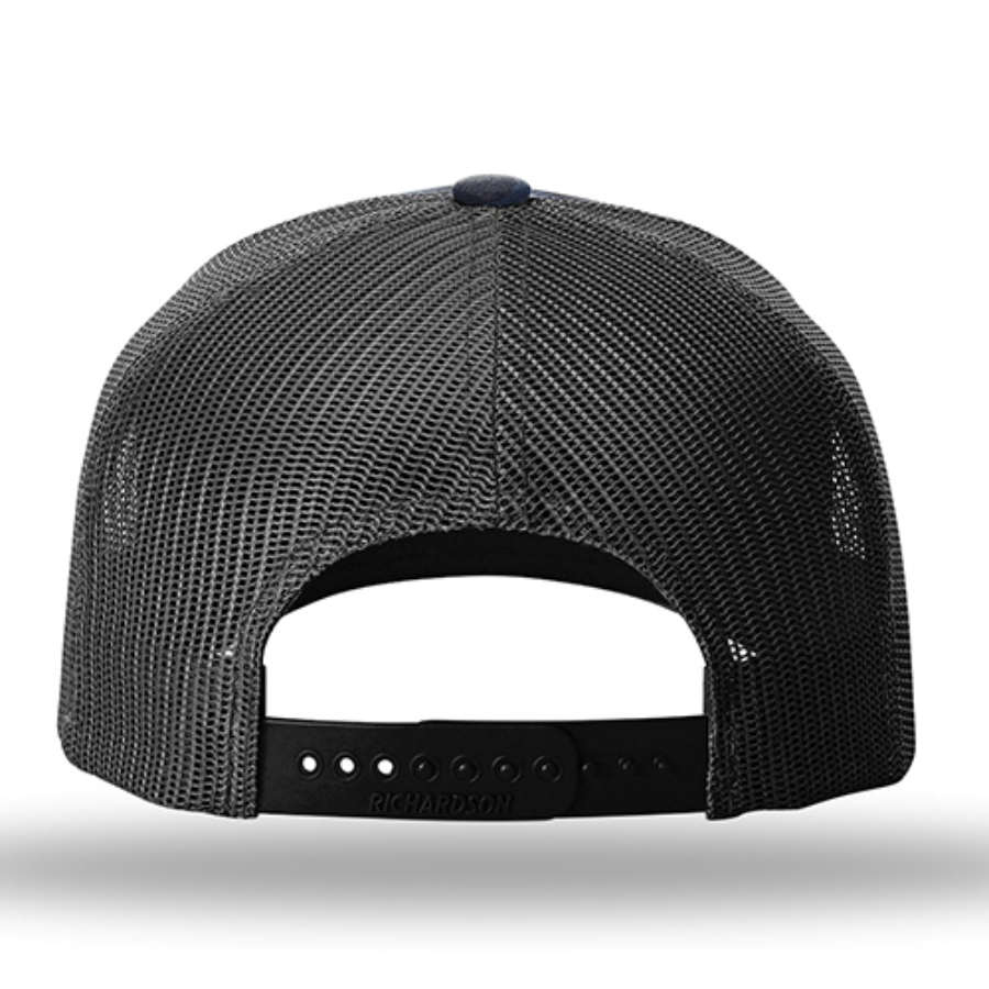 Richardson Five-Panel Printed Trucker Cap Close Up Detail