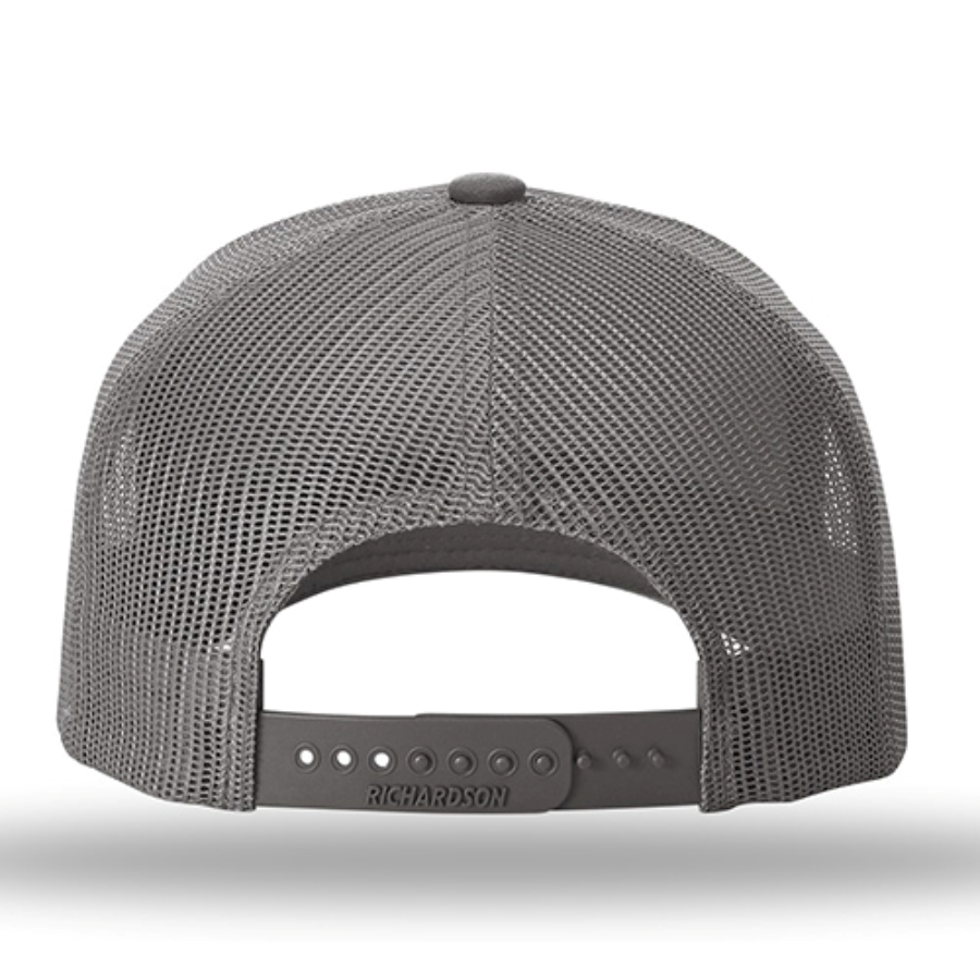 Richardson Five Panel Trucker with Rope Cap Feature Close-up