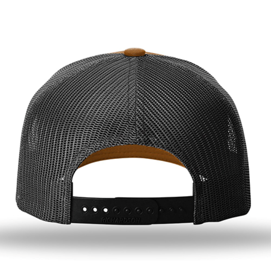 Richardson Five Panel Trucker with Rope Cap Perspective View