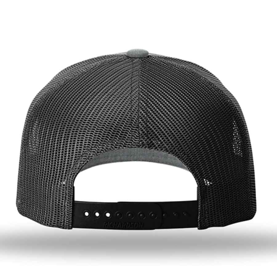 Richardson Five Panel Trucker with Rope Cap Feature Close-up