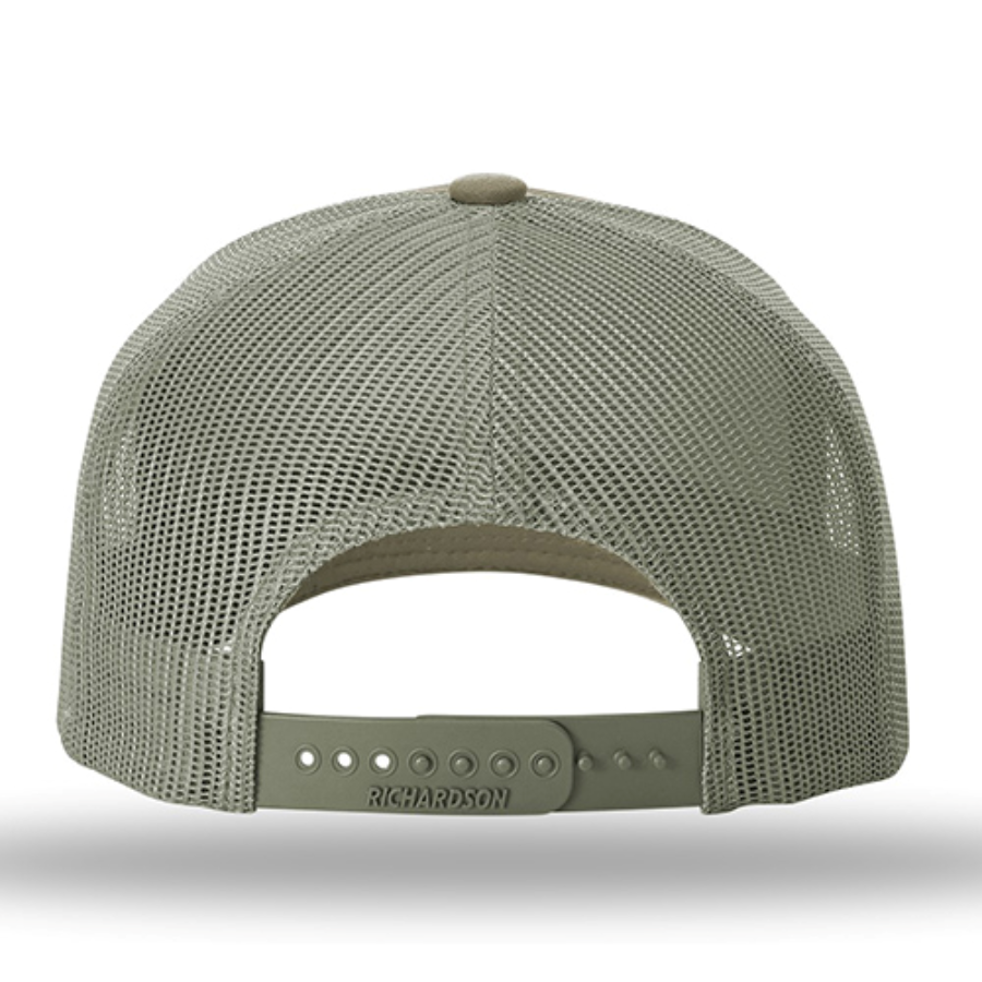 Richardson Five-Panel Trucker Cap Perspective View