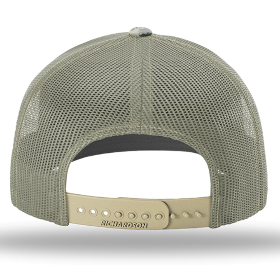 Richardson Printed Trucker Cap Perspective View