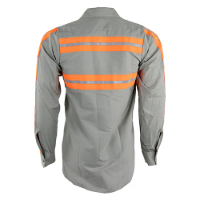 Red Kap Enhanced Visibility Long Sleeve Work Shirt Additional view