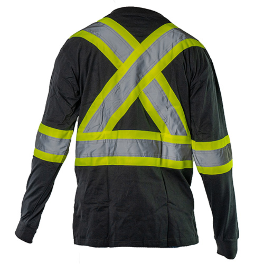Tough Duck Safety Long Sleeve Cotton T-Shirt Additional Angle