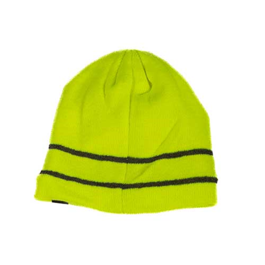 Tough Duck Hi-Vis Acrylic Knit Beanie w/ Reflective Striping Alternate View