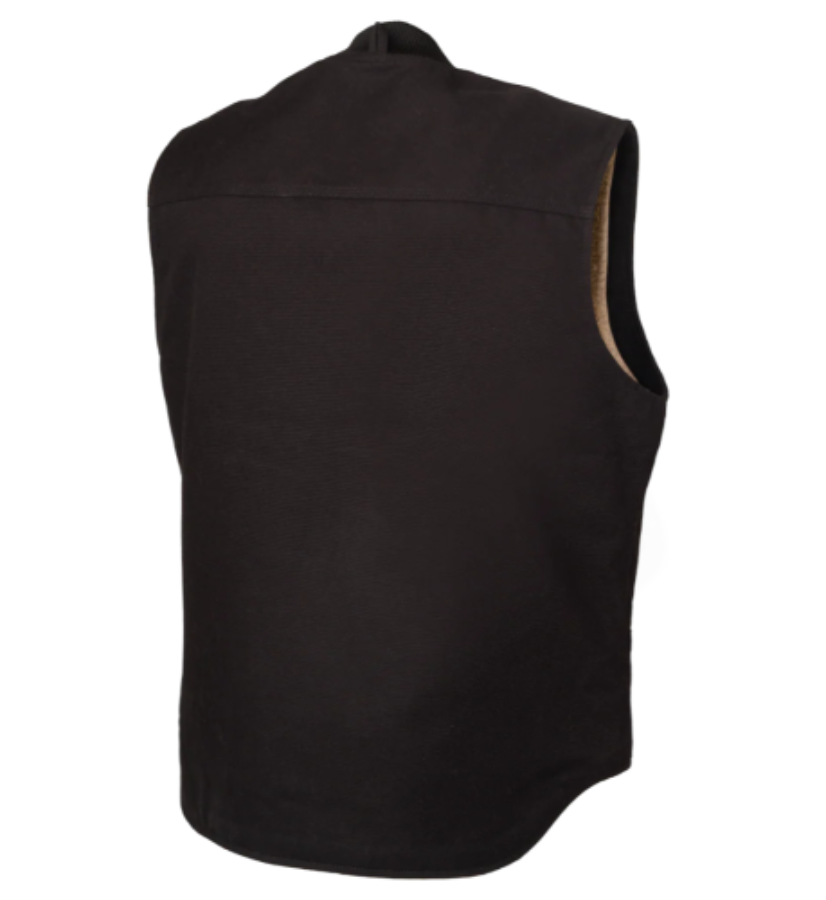 Tough Duck Premium Duck Sherpa Lined Vest Close Up Detail