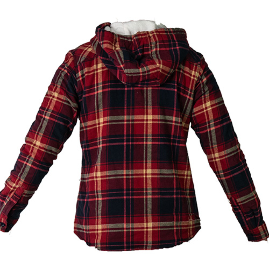 Tough Duck Women's Plush Pile-Lined Flannel Perspective View