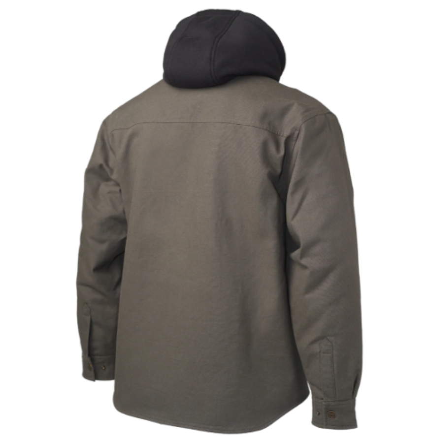 Tough Duck Sherpa Lined Duck Jac-Shirt Feature Close-up