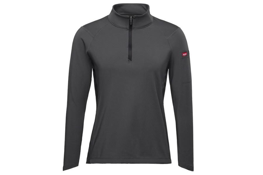 RedKap Women's Performance 1/4 Zip Cadet Collar Pullover Feature Close-up
