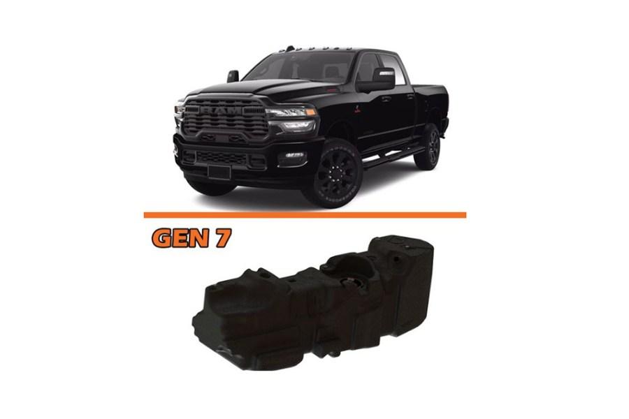 Picture of Titan Fuel Tanks 2025 to 2026 Dodge RAM Crew Cab, Short Bed Cummins Diesel XXL GEN 7 Fuel Tank 4X4 ONLY
