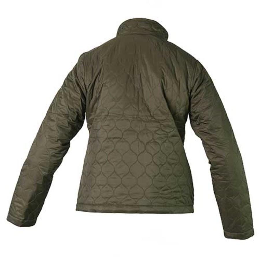 Tough Duck Women's Quilted Jacket Close Up Detail