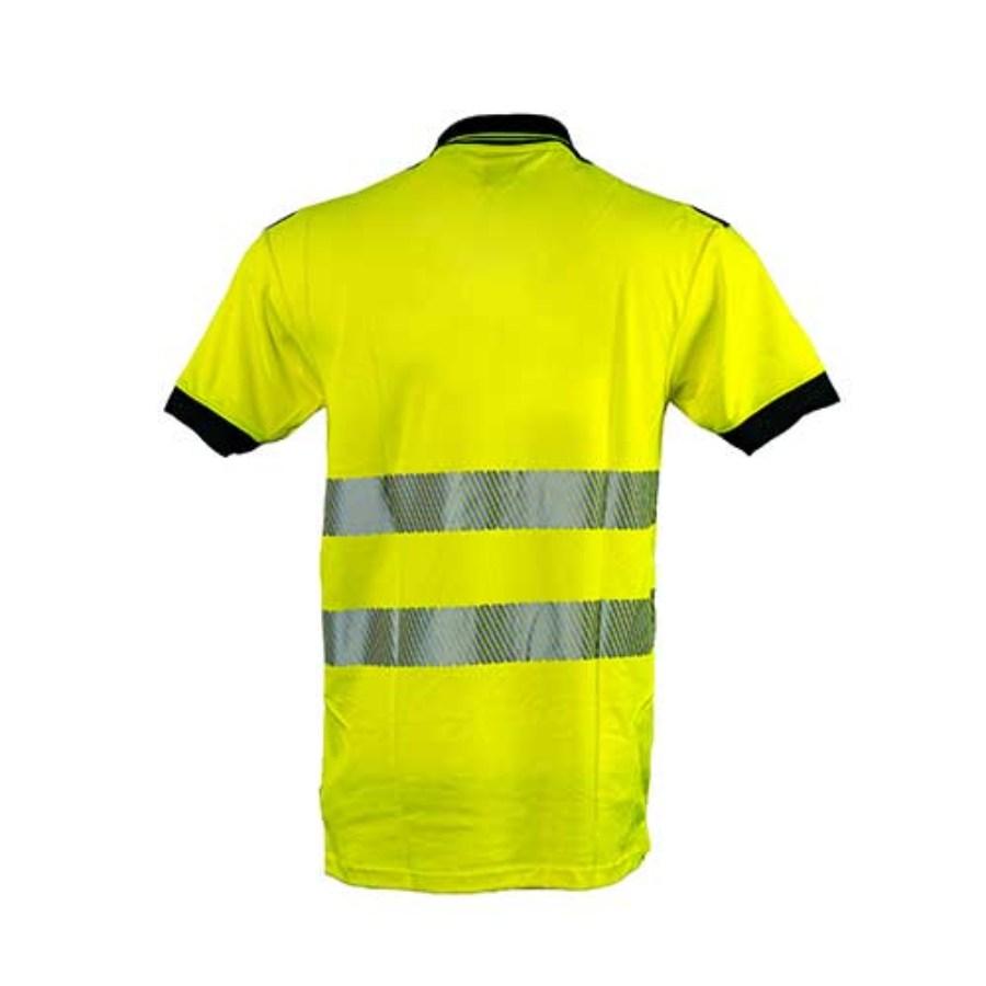 Portwest Hi-Vis Short Sleeve Polo Shirt Perspective View