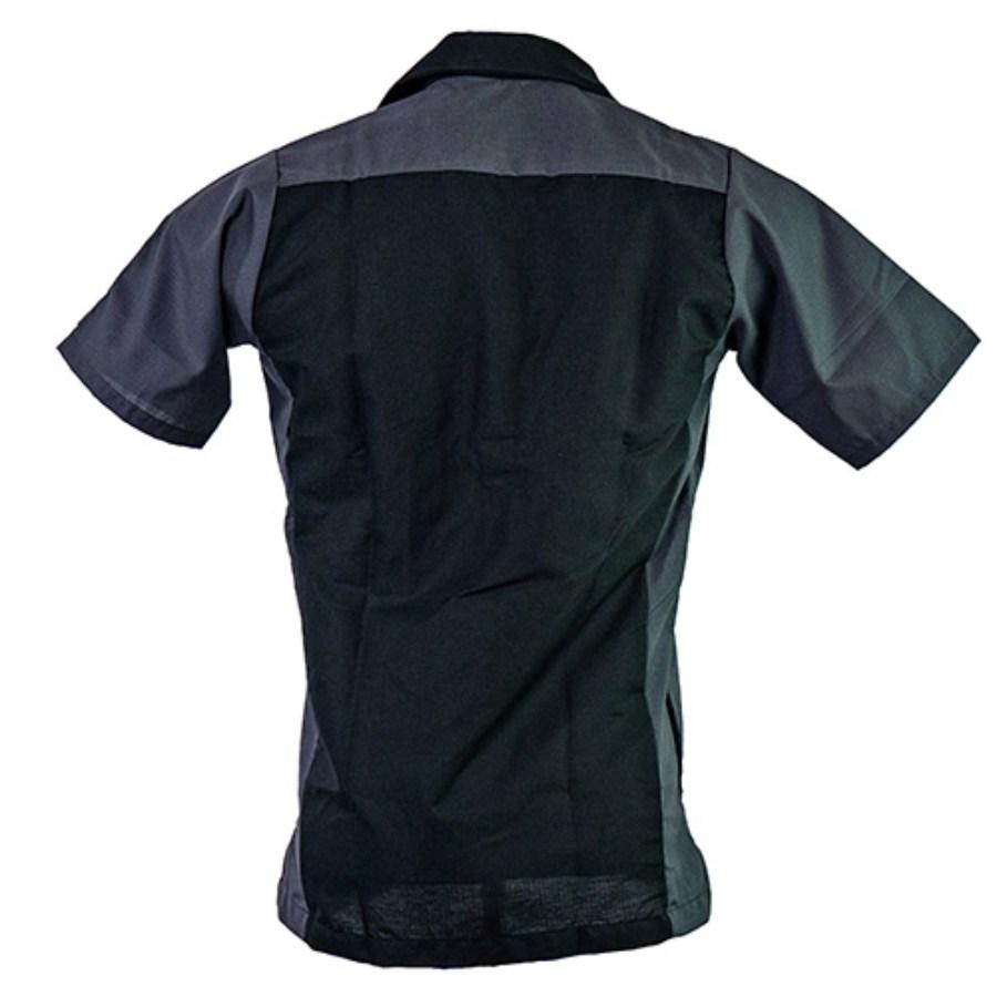 Red Kap Short Sleeve Two-Tone Crew Shirt Close Up Detail