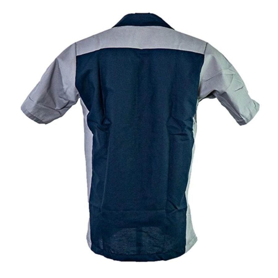 Red Kap Short Sleeve Two-Tone Crew Shirt Feature Close-up