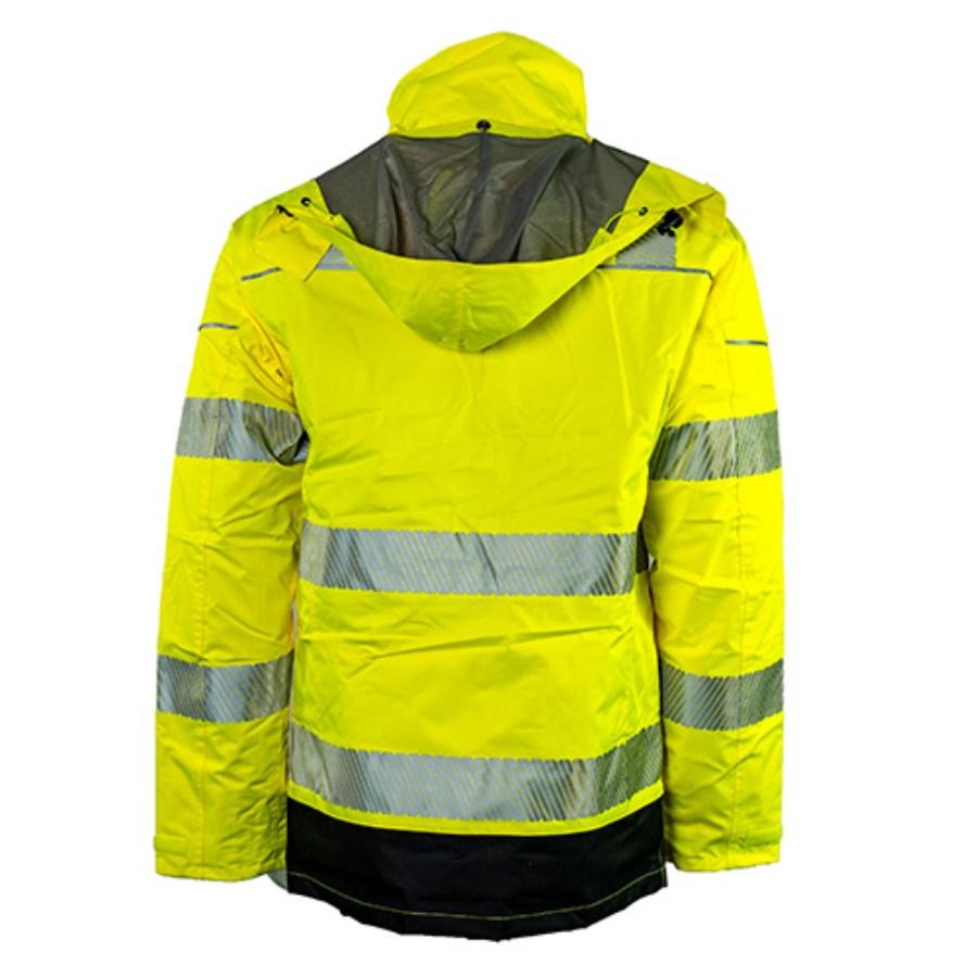 Portwest Hi-Vis 5-in-1 Jacket Close Up Detail