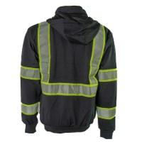 Portwest Iona Plus Black Zip-Up Hoodie Perspective View