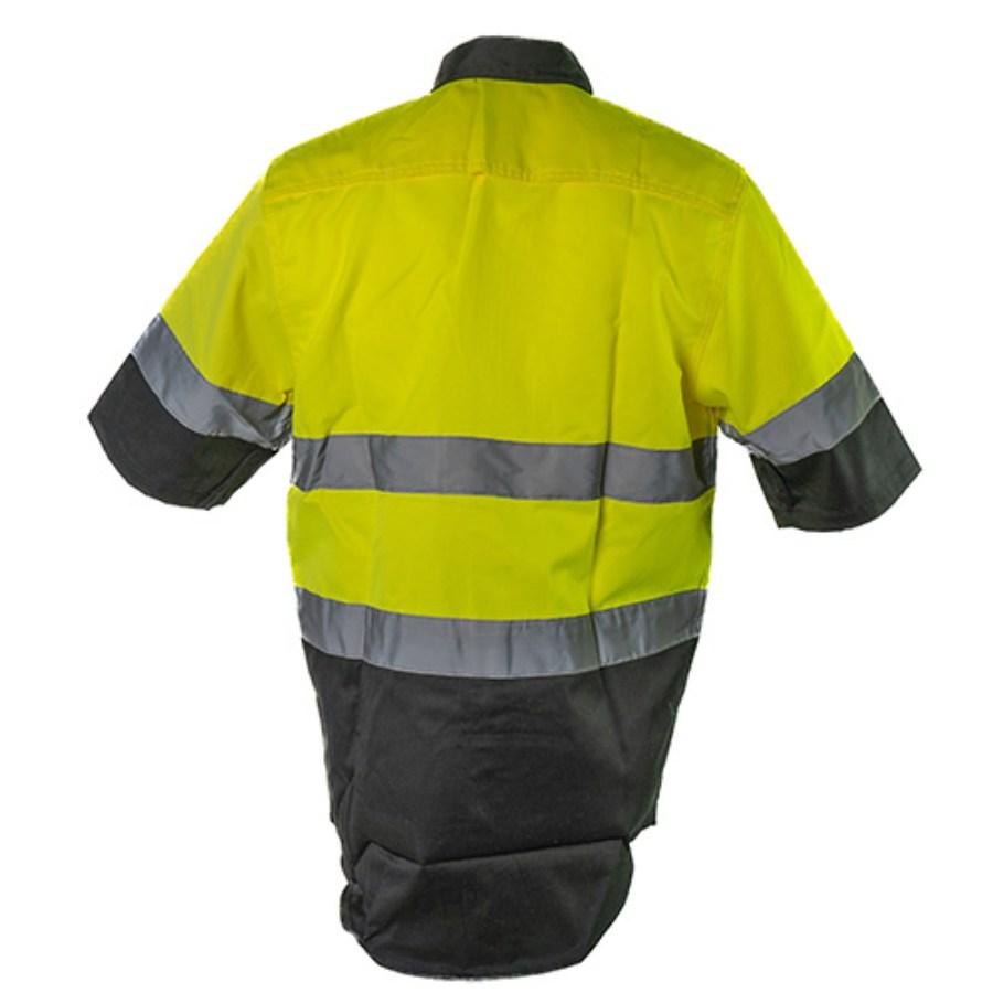 Portwest Two Tone Short Sleeve Button Up Work Shirt Perspective View