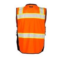 Kishigo Class 2 Black Series Surveyors Vest Feature Close-up