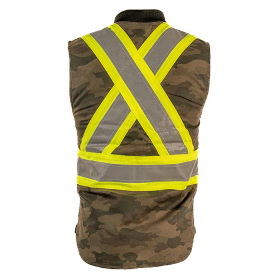 Tough Duck Safety Camo Flex Duck Safety Vest Perspective View