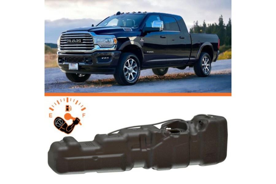 Picture of Titan Fuel Tanks Dodge Mega Cab Short Bed 2013 to 2024 50 Gallon