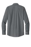 Brooks Brothers Wrinkle-Free Stretch Pinpoint Spread Collar Shirt Close Up Detail