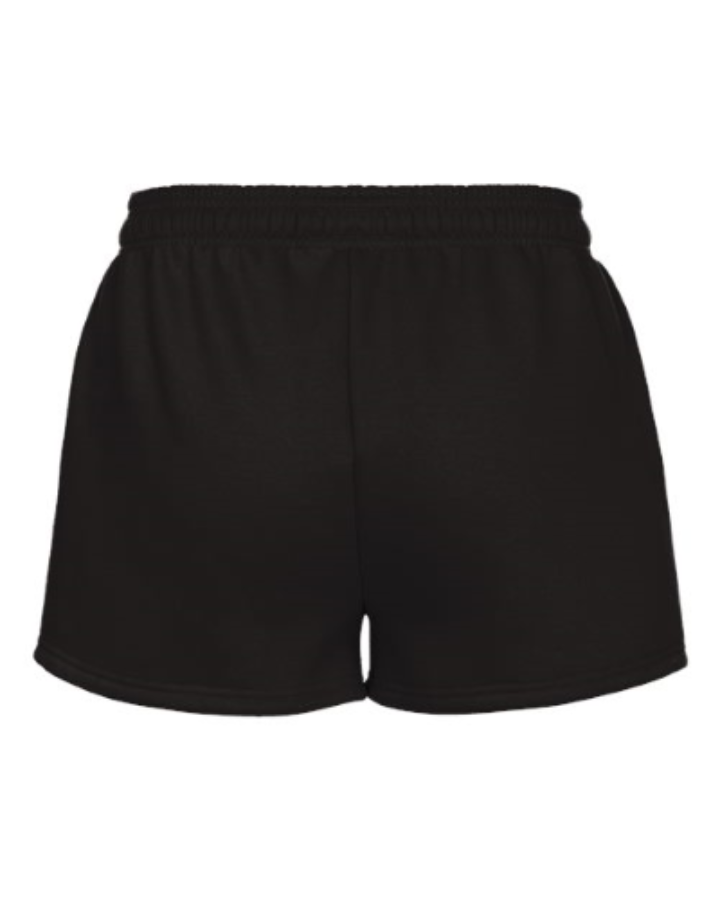 Badger Women's Athletic Fleece Shorts Close Up Detail