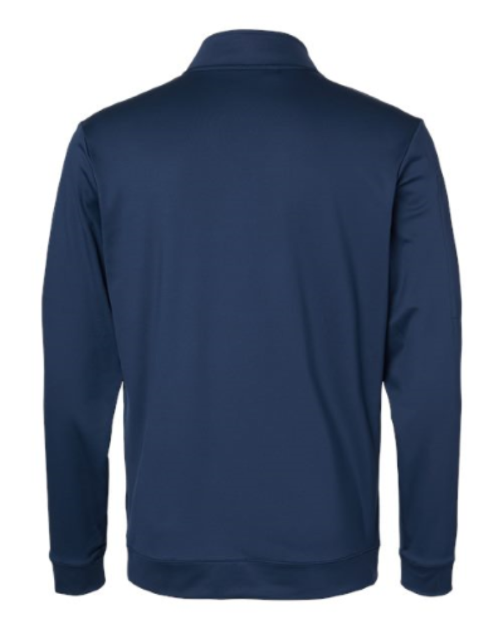 Adidas Men's Textured Quarter-Zip Pullover Close Up Detail