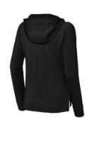 Sport-Tek Women's Sport-Wick Stretch 1/2-Zip Hoodie Feature Close-up