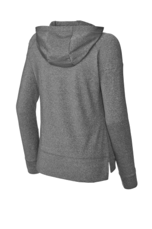 Sport-Tek Women's Sport-Wick Stretch 1/2-Zip Hoodie Close Up Detail