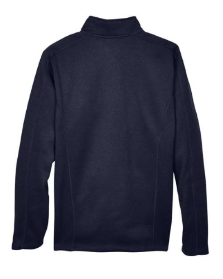 Devon & Jones Men's Bristol Full-Zip Sweater Fleece Jacket Feature Close-up