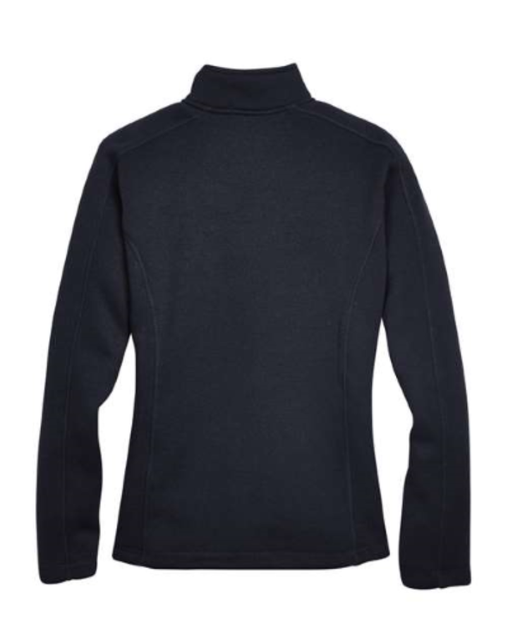 Devon & Jones Women's Bristol Full-Zip Sweater Fleece Jacket Feature Close-up