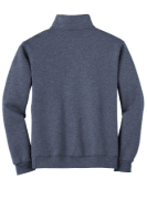 Jerzees NuBlend 1/4-Zip Cadet Collar Sweatshirt Close Up Detail
