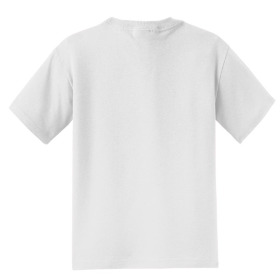 Jerzees Youth Dri-Power 50/50 Cotton/Poly T-Shirt Close Up Detail