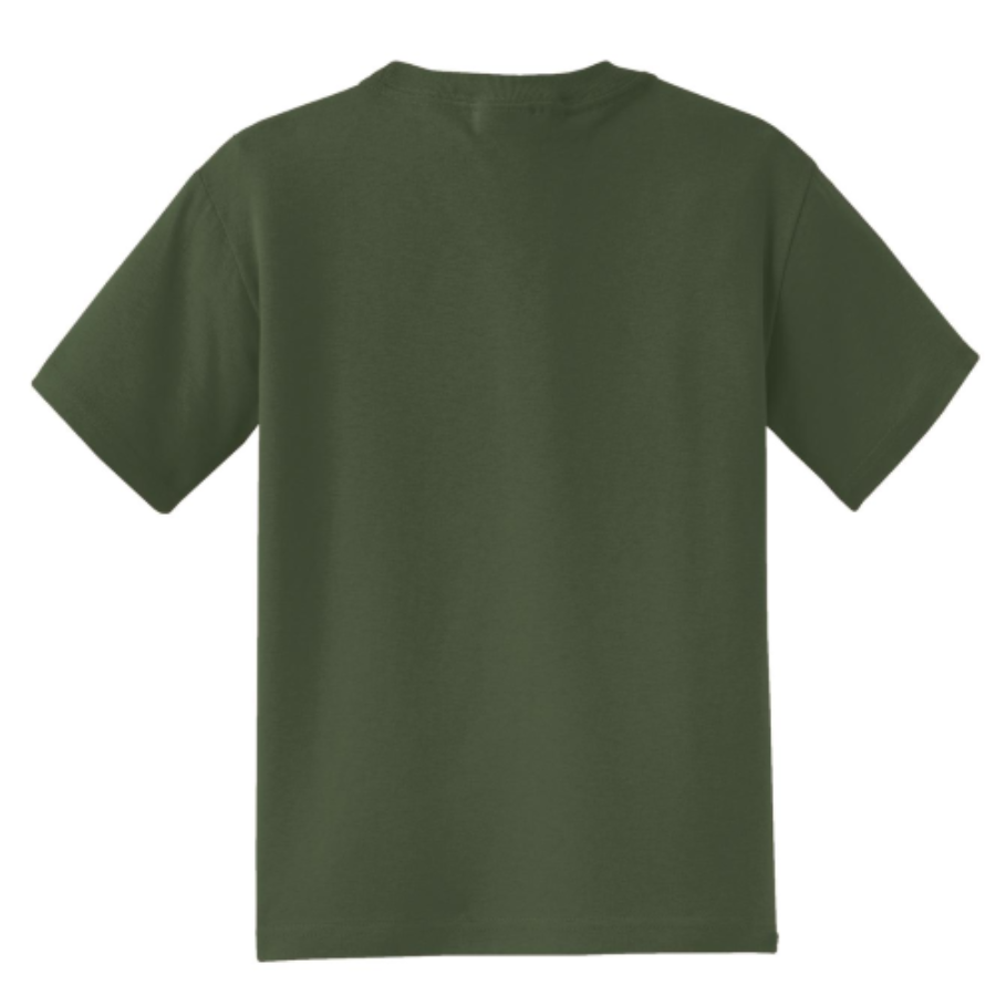 Jerzees Youth Dri-Power 50/50 Cotton/Poly T-Shirt Close Up Detail
