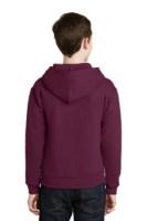 Jerzees Youth NuBlend Pullover Hooded Sweatshirt Perspective View