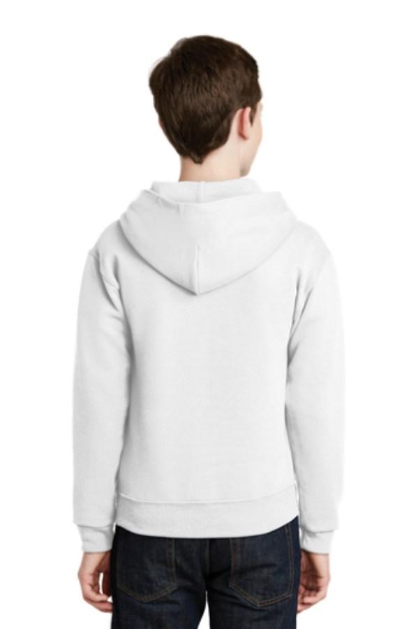Jerzees Youth NuBlend Pullover Hooded Sweatshirt Perspective View