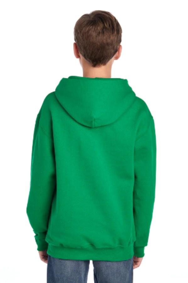 Jerzees Youth NuBlend Pullover Hooded Sweatshirt Feature Close-up