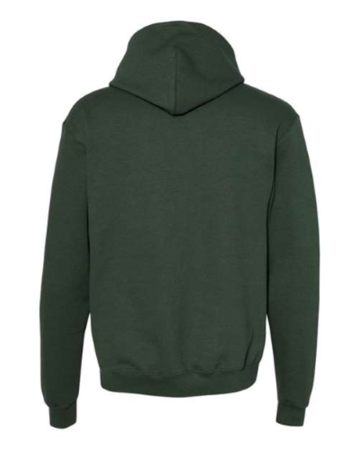 Champion Unisex Powerblend Hooded Sweatshirt Feature Close-up