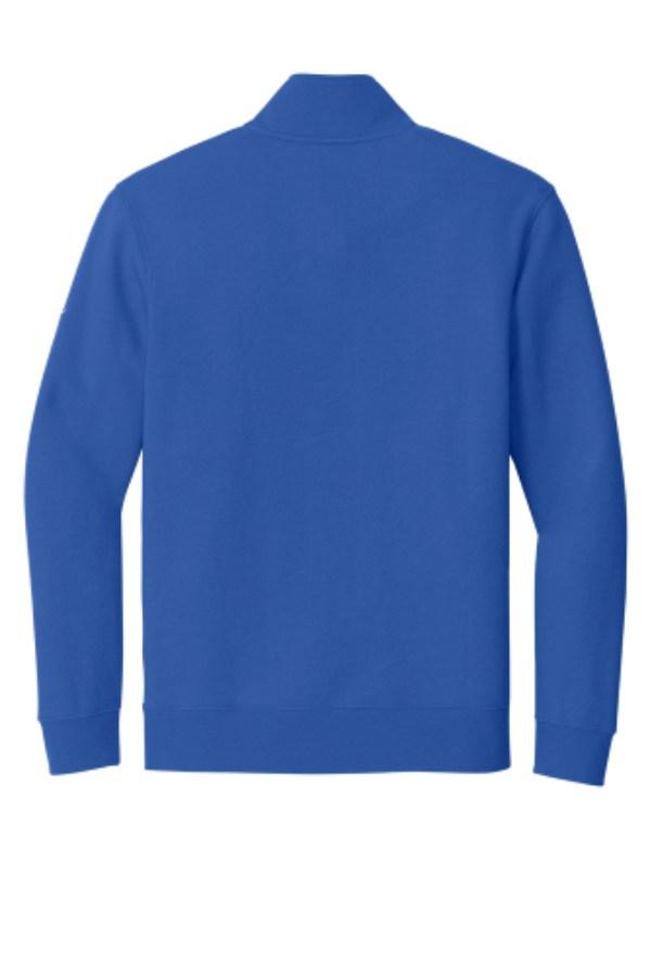 Nike Club Fleece Sleeve Swoosh 1/2-Zip Close Up Detail