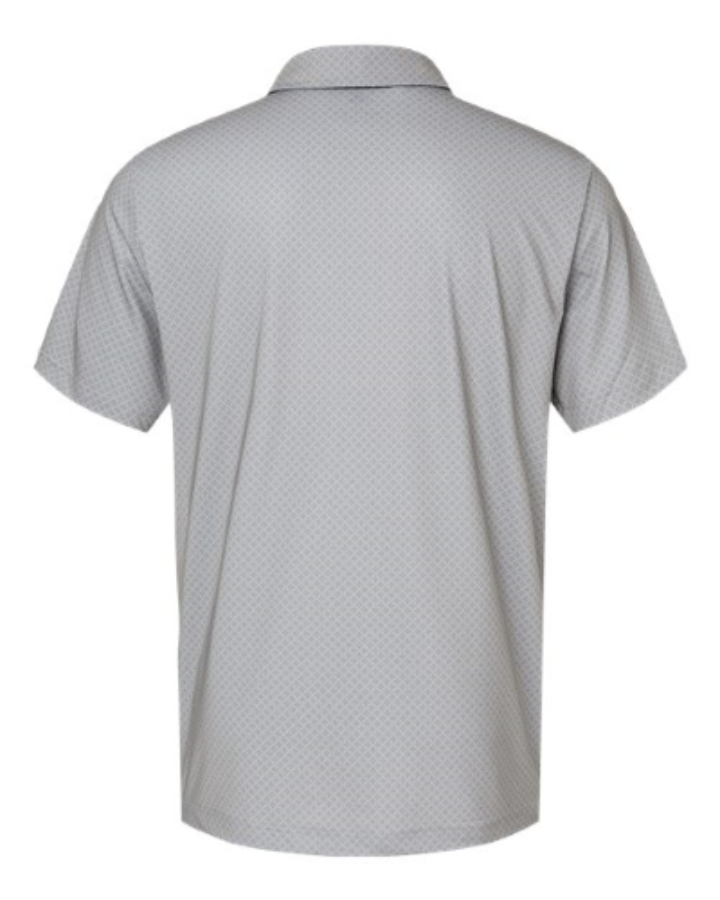 Adidas Men's Ultimate365 Diamond Dot Print Polo Close Up Detail